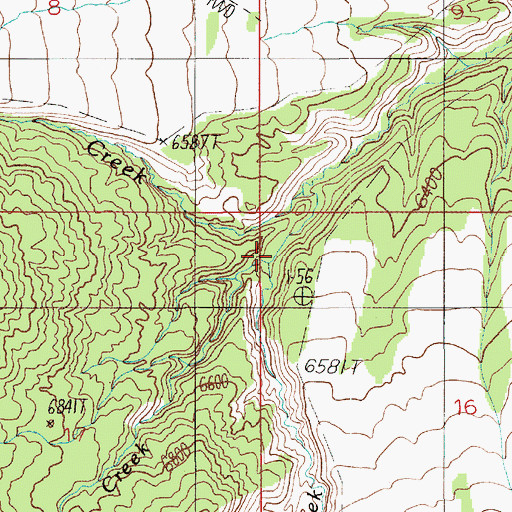 Topographic Map of Bulldog Creek, UT