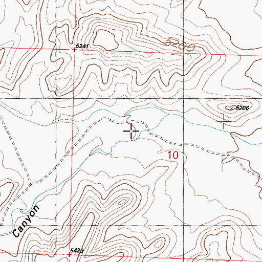 Topographic Map of Burnout Canyon, UT