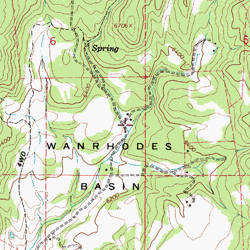 Topographic Map of Burnt Hollow, UT