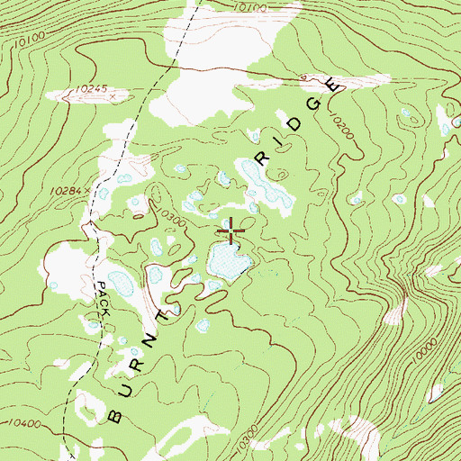 Topographic Map of Burnt Ridge, UT