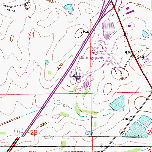 Topographic Map of Hooper Academy, AL