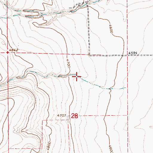 Topographic Map of Butler Canyon, UT