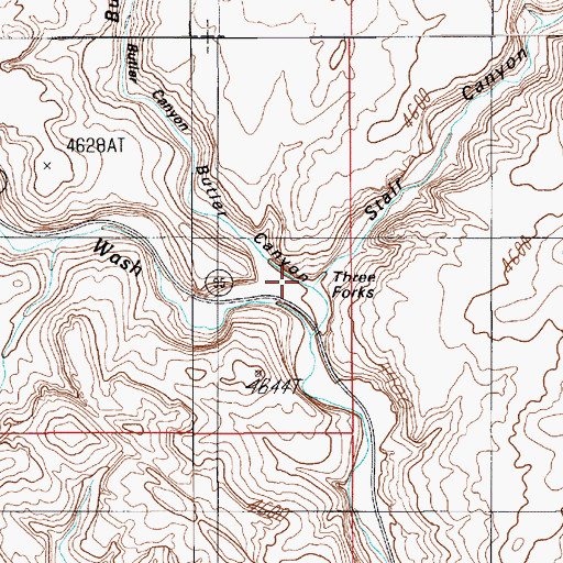 Topographic Map of Butler Canyon, UT