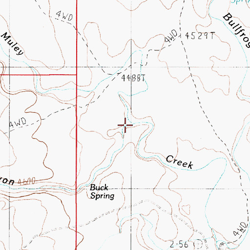 Topographic Map of Butt Canyon, UT