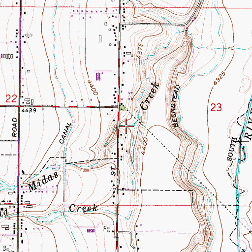 Topographic Map of Butterfield Creek, UT