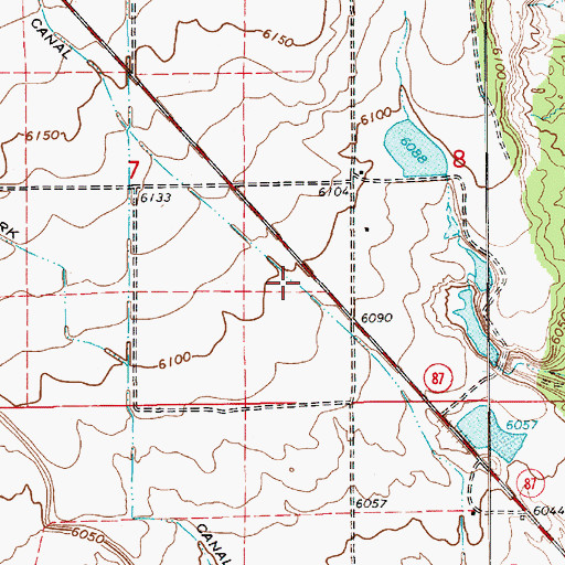 Topographic Map of C Canal, UT