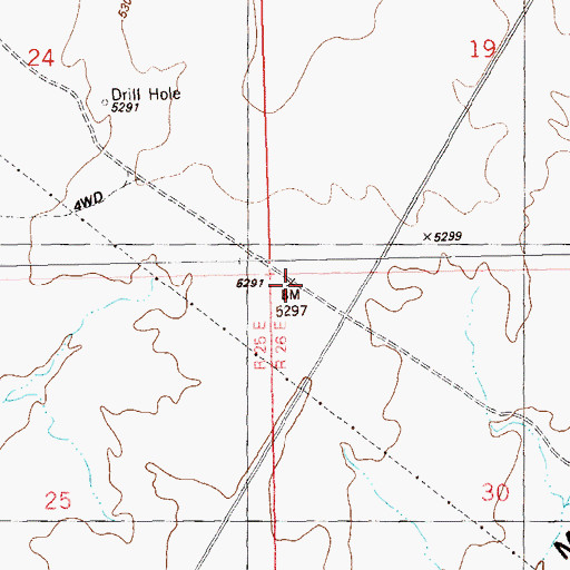 Topographic Map of Cajon Mesa, UT