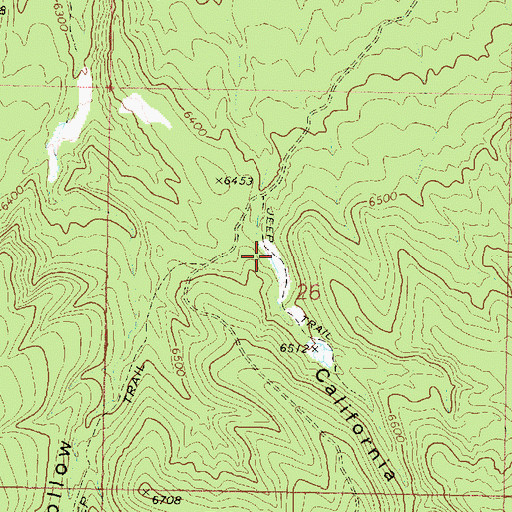 Topographic Map of California Hollow, UT