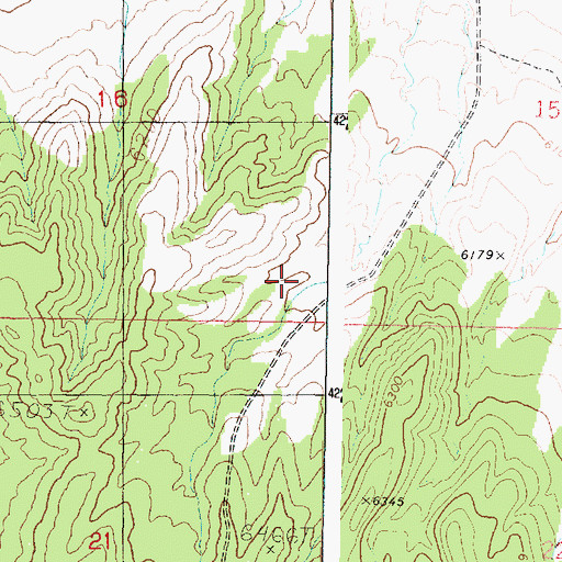 Topographic Map of Camel Hollow, UT