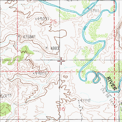 Topographic Map of Camel Wash, UT