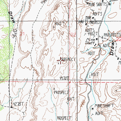 Topographic Map of Camp Vinero, UT
