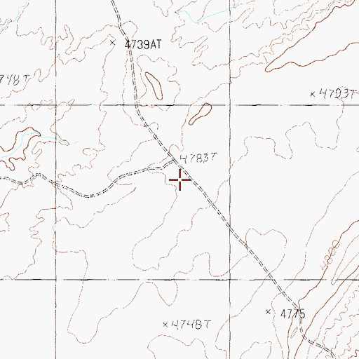 Topographic Map of Cane Valley, UT