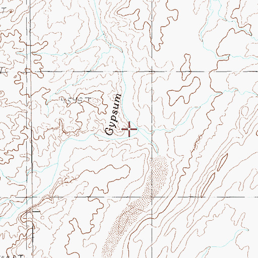 Topographic Map of Cane Valley Wash, UT