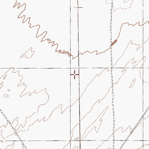 Topographic Map of Casa del Eco Mesa, UT