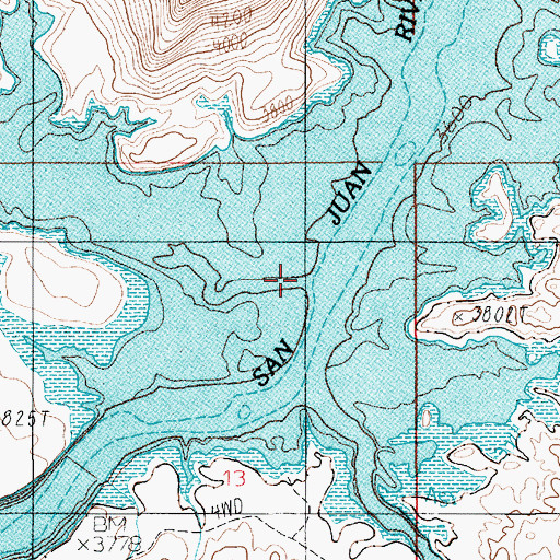 Topographic Map of Castle Creek, UT