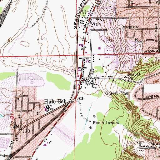 Topographic Map of Jerusalem Baptist Church, AL