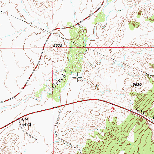 Topographic Map of Cat Canyon, UT
