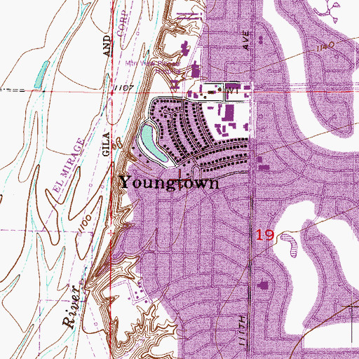 Topographic Map of Calicke Park, AZ