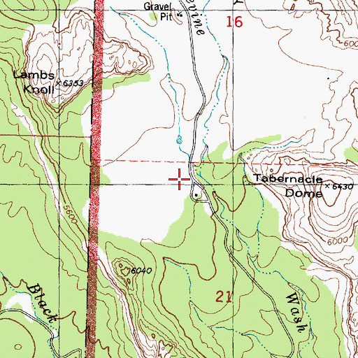 Topographic Map of Cave Valley, UT