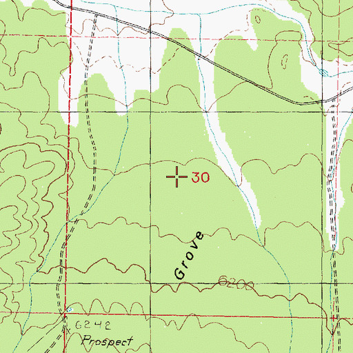 Topographic Map of Cedar Grove, UT