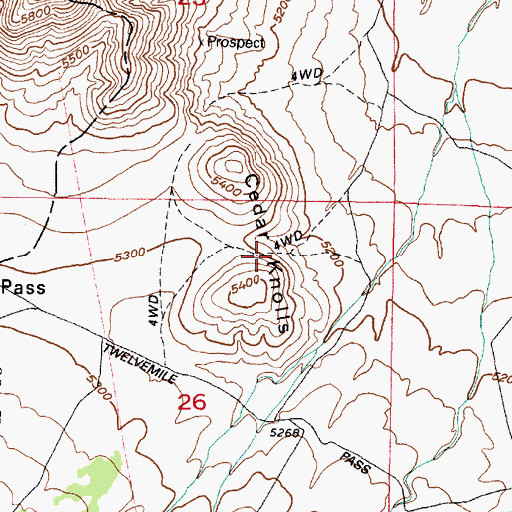Topographic Map of Cedar Knolls, UT