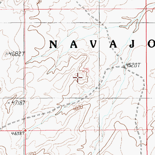 Topographic Map of Cedar Mesa Anticline, UT