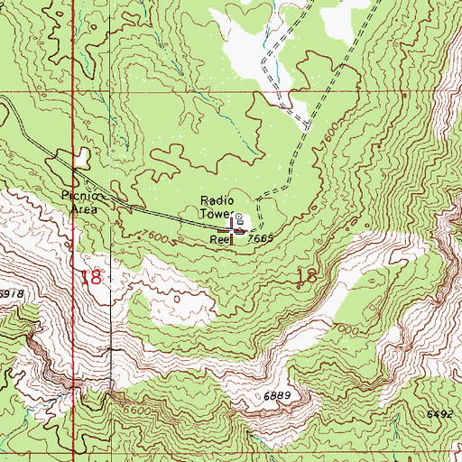 Topographic Map of Cedar Mountain, UT