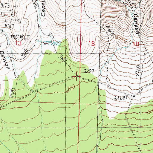 Topographic Map of Century Hollow, UT