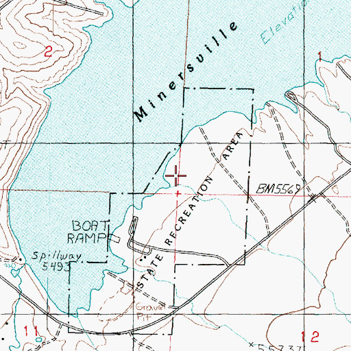 Topographic Map of Chalk Hollow, UT