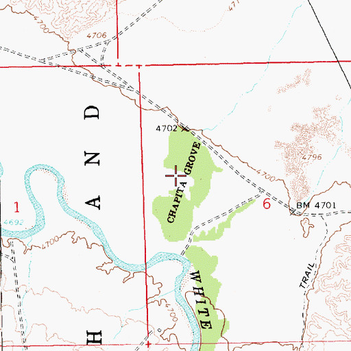 Topographic Map of Cheney Ranch, UT