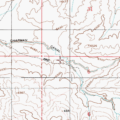 Topographic Map of Chapman Canal, UT