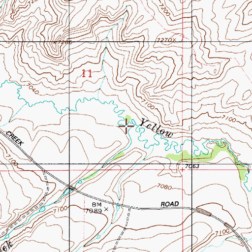 Topographic Map of Chicken Creek, UT
