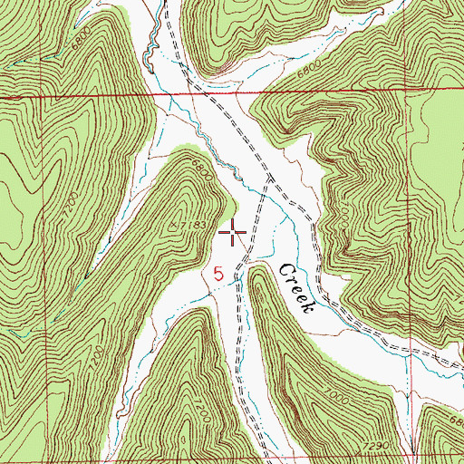 Topographic Map of Chipeta Canyon, UT