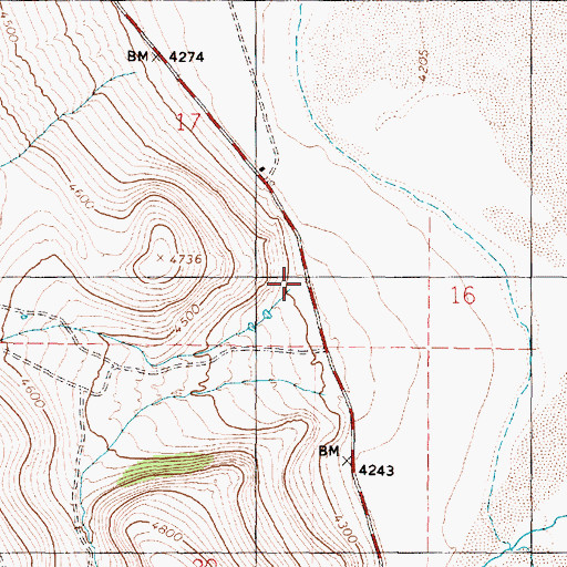 Topographic Map of Chokecherry Canyon, UT