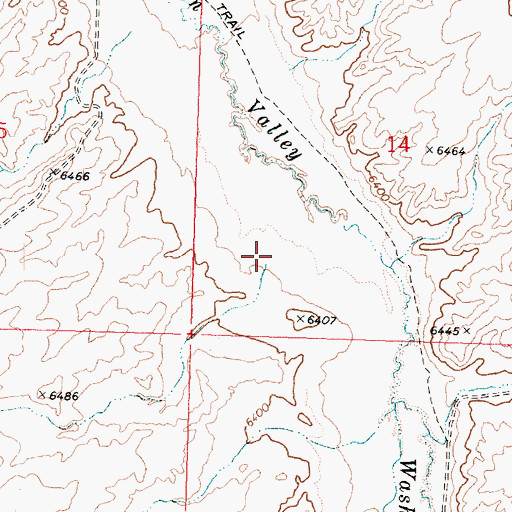Topographic Map of Chokecherry Creek, UT