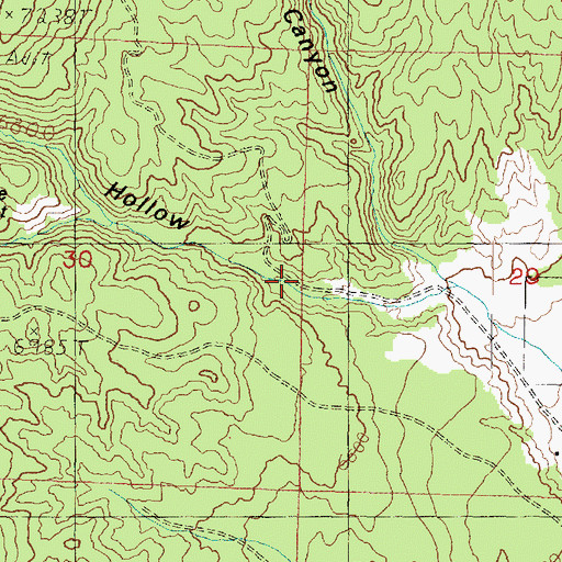 Topographic Map of Chokecherry Hollow, UT