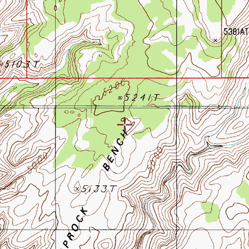Topographic Map of Choprock Bench, UT