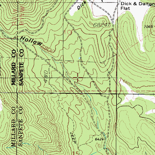 Topographic Map of Chriss Hollow, UT