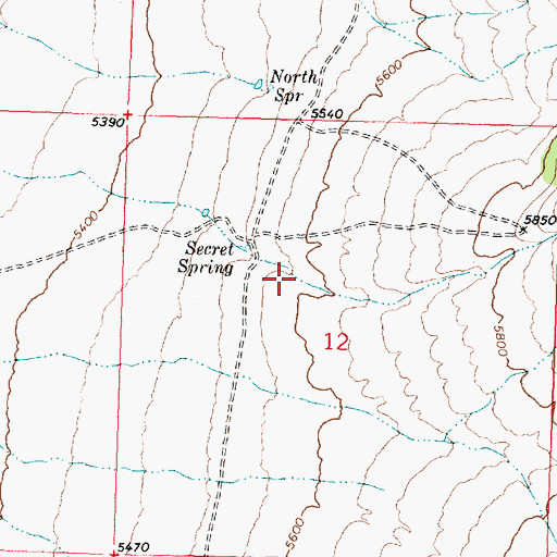 Topographic Map of Christiansen Canyon, UT