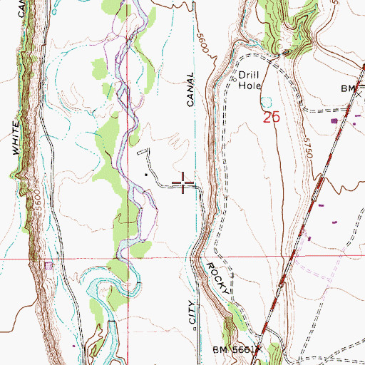 Topographic Map of City Canal, UT