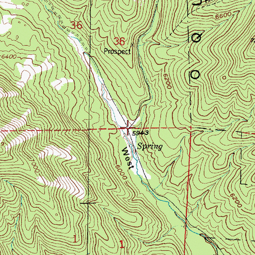 Topographic Map of City Canyon, UT