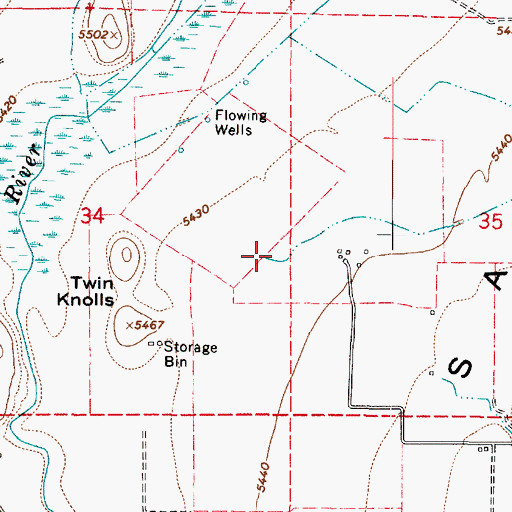 Topographic Map of City Creek, UT