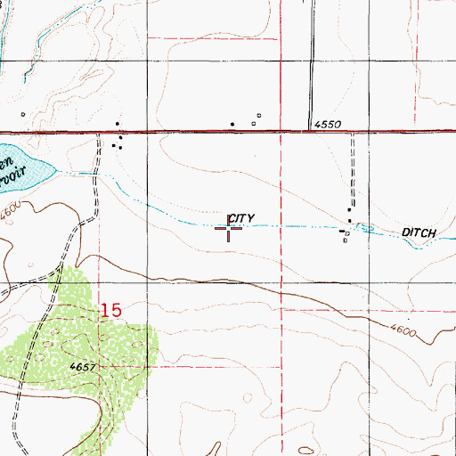 Topographic Map of City Ditch, UT