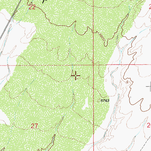 Topographic Map of Clark Valley, UT