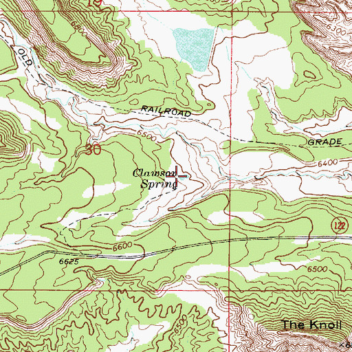 Topographic Map of Clawson Spring, UT
