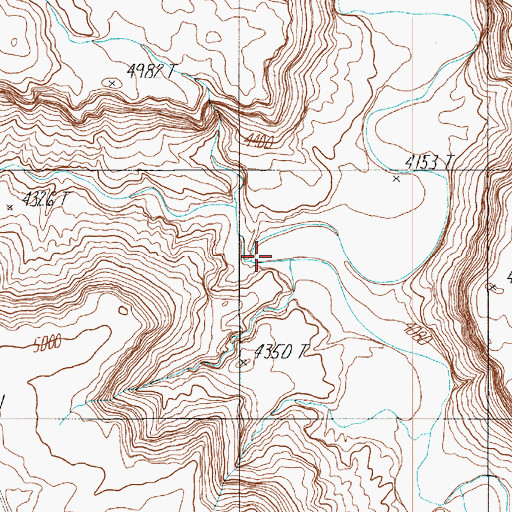 Topographic Map of Clay Canyon, UT