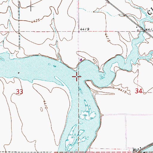 Topographic Map of Clay Slough, UT