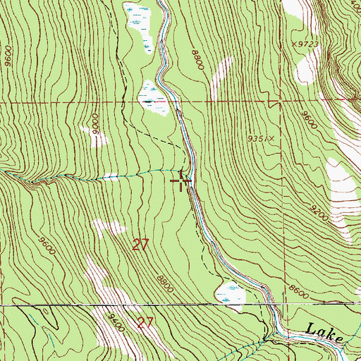 Topographic Map of Clements Creek, UT