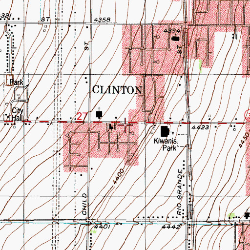 Topographic Map of Clinton, UT