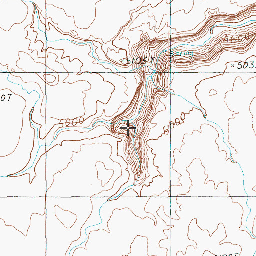 Topographic Map of Clydes Spring Canyon, UT